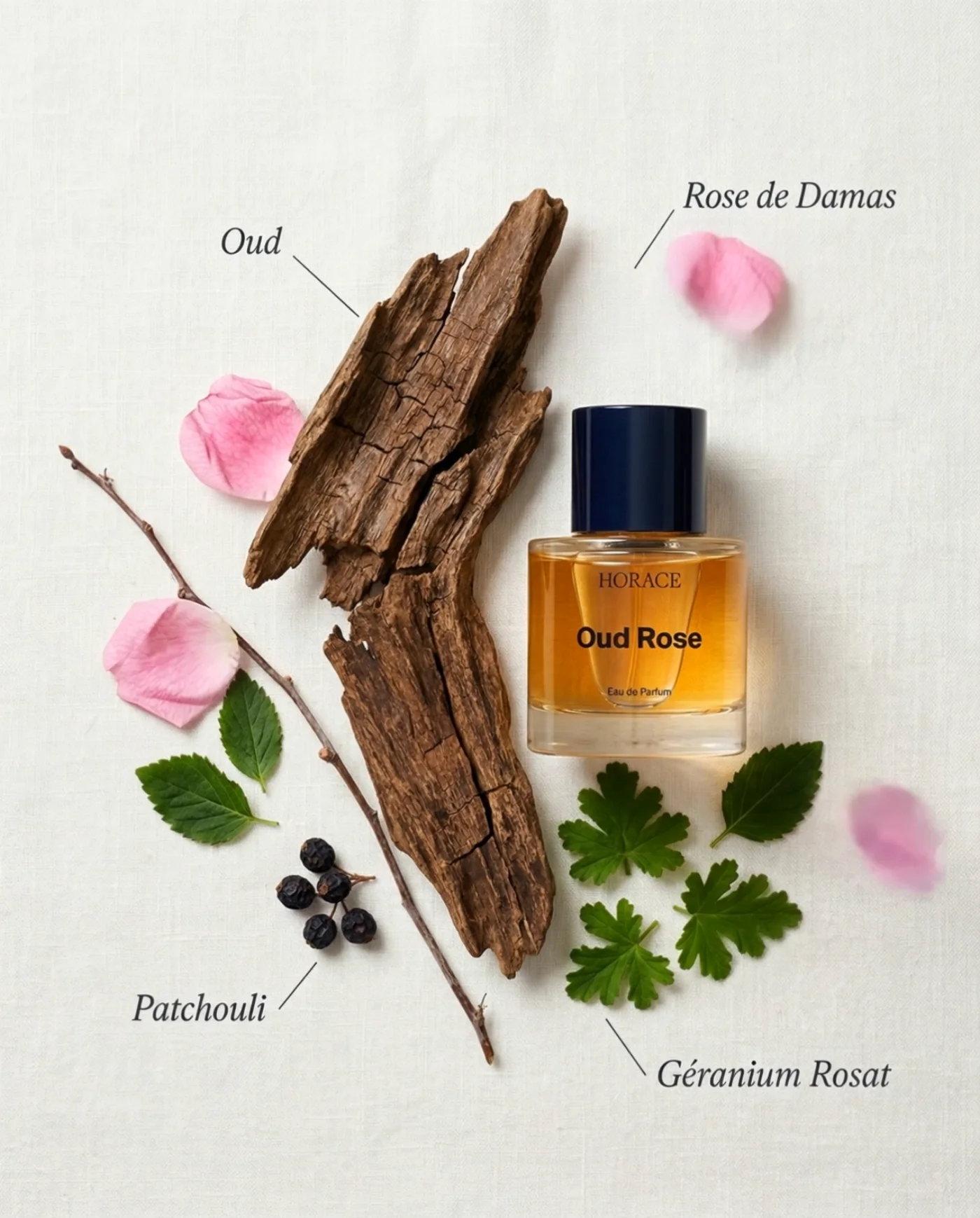 Parfums — visuel de campagne produit par ZETHIC Studio